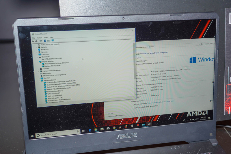 Ryzen 7 3750Hを搭載したASUSのFX505DY