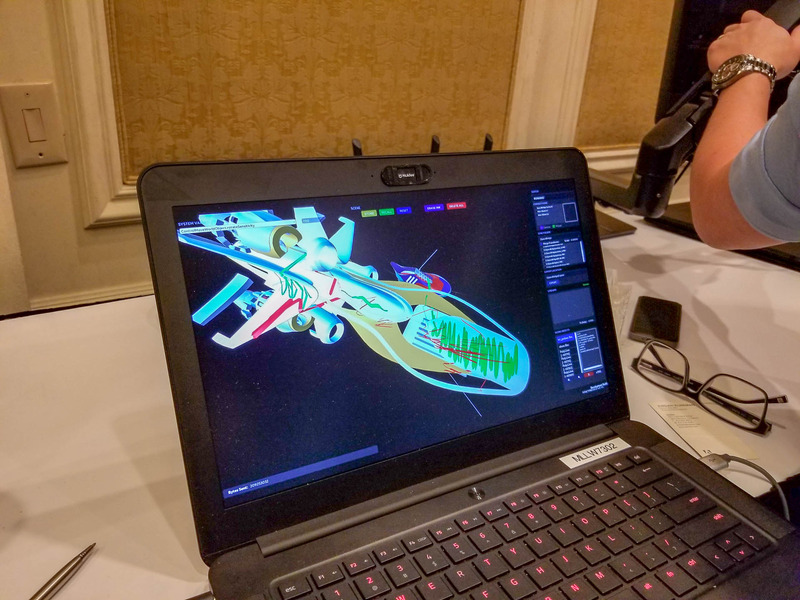 Magic Leap OneのMR HMDには現実世界にこのARが重ねて表示されている。そこにIntuos Proのペンを利用してスケッチが可能