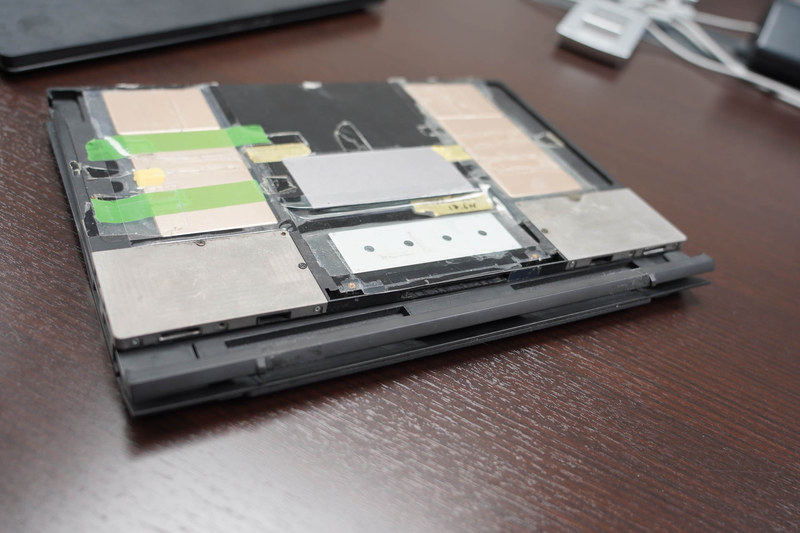 さまざまな試作機。ちょっとSurfaceぽいものもあったりと試行錯誤の段階が見て取れる