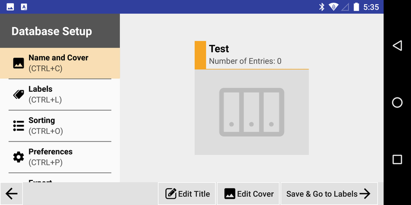 DATA(Database)/設定
