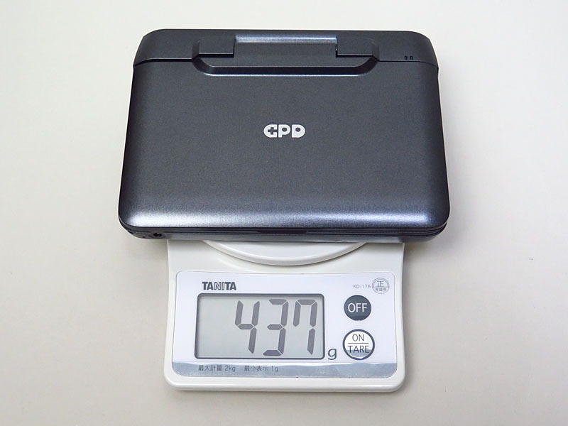 実測重量は437gと、公称値よりやや軽かった