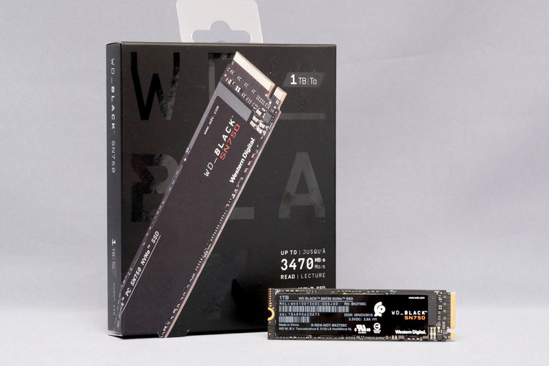 Western Digital「WD Black SN750 NVMe SSD」 1TBモデル
