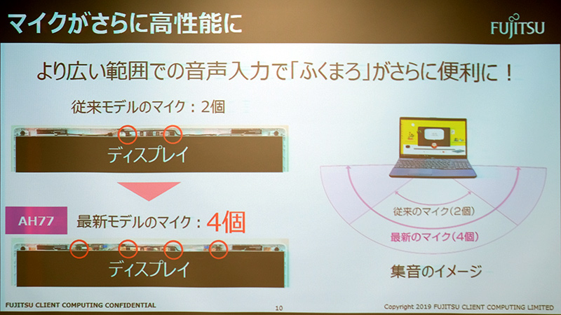 マイクの集音性能向上