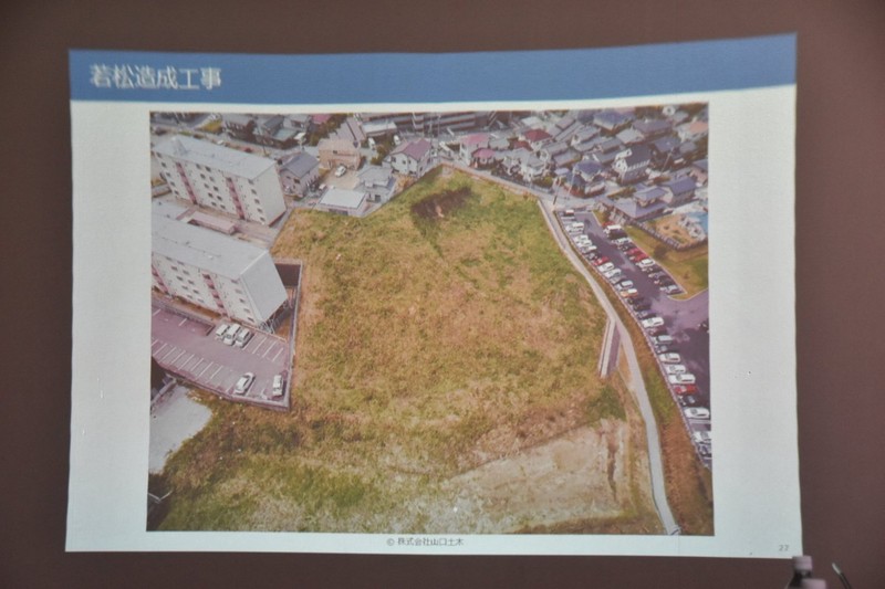 視察した造成現場(着手前)