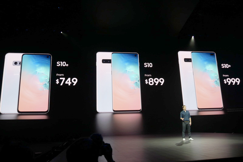 Galaxy S10 3モデルの北米価格