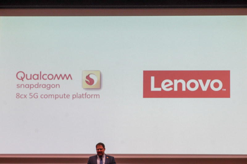 Snapdragon 8cx+X55 5G modem搭載PCをLenovoが2019中に投入へ