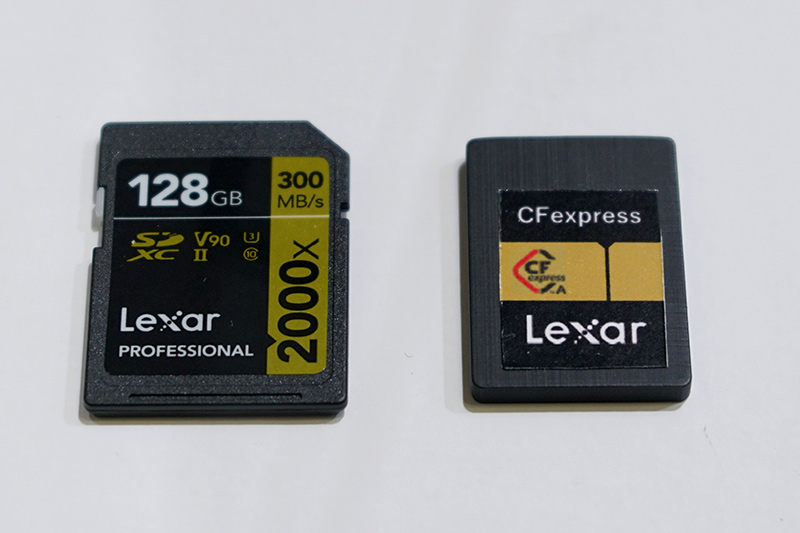 SDカードとCFexpress Type-Aの比較