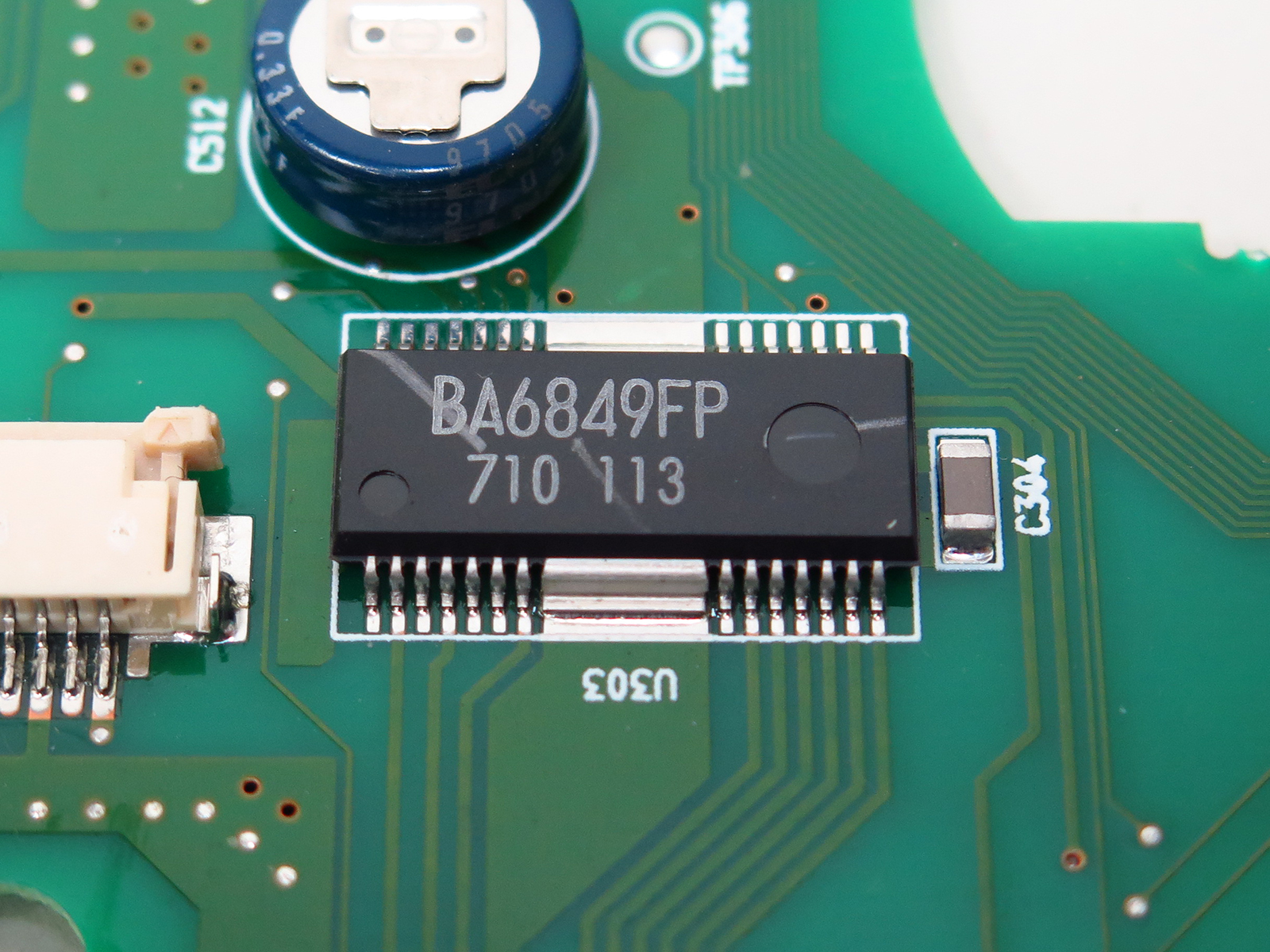 ROHMの3フェーズモータードライバ「BA6849FP」