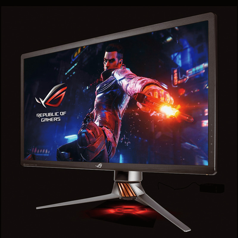 ASUSTeK Computer<br>ROG Swift PG27UQ<br>実売価格：265,000円前後<br>4Kでリフレッシュレート144Hz、さらに量子ドット採用のIPS、HDR1000対応のG-SYNC Ultimateと欲しい機能をすべて集結させた超ハイエンド液晶。これで心ゆくまでゲームを楽しみたい