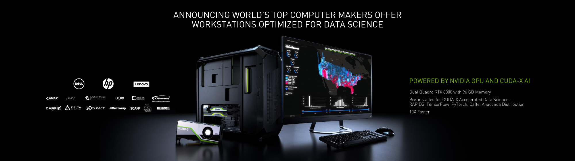 NVIDIAがリファレンスデザインを作るデータサイエンス向けワークステーション