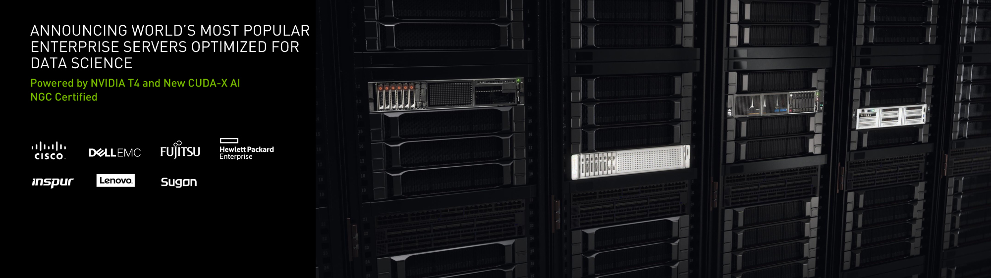 Turing T4 GPUベースのデータサイエンスサーバーも多くのサーバーベンダから提供される