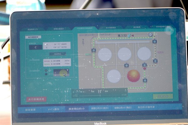 走行ルートは自動生成