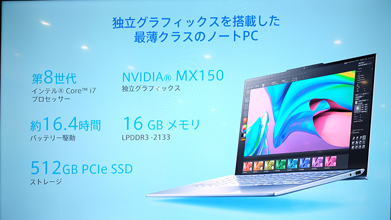 高性能かつ長時間駆動