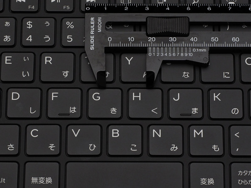 キーピッチは19mm