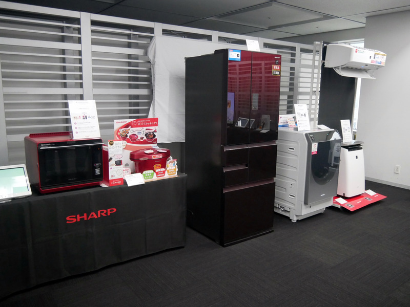 AIoTに対応した白物家電製品。すでにAIoTには、200万台が接続されているという