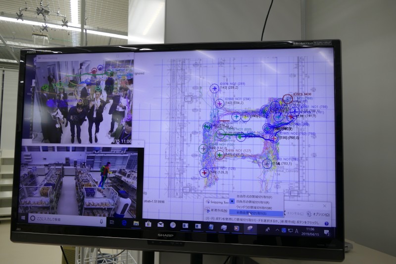 ロボットによる環境認識だけではなく人の動きも認識して取り込む