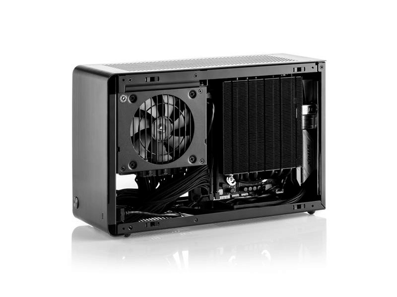 パーツを組み付けた様子(ケースの色はブラック)