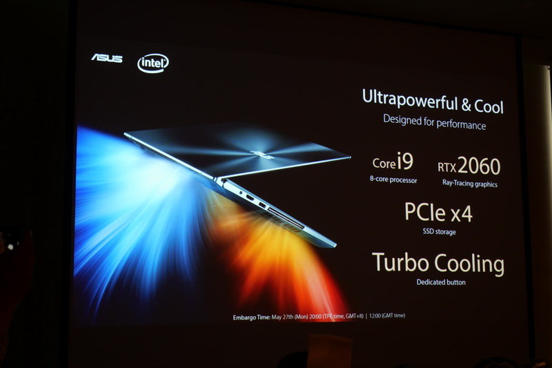 CPUはCore i9、ディスクリートGPUにGeForce RTX 2060を採用し、高性能冷却システム「Turbo Cooling」を搭載する