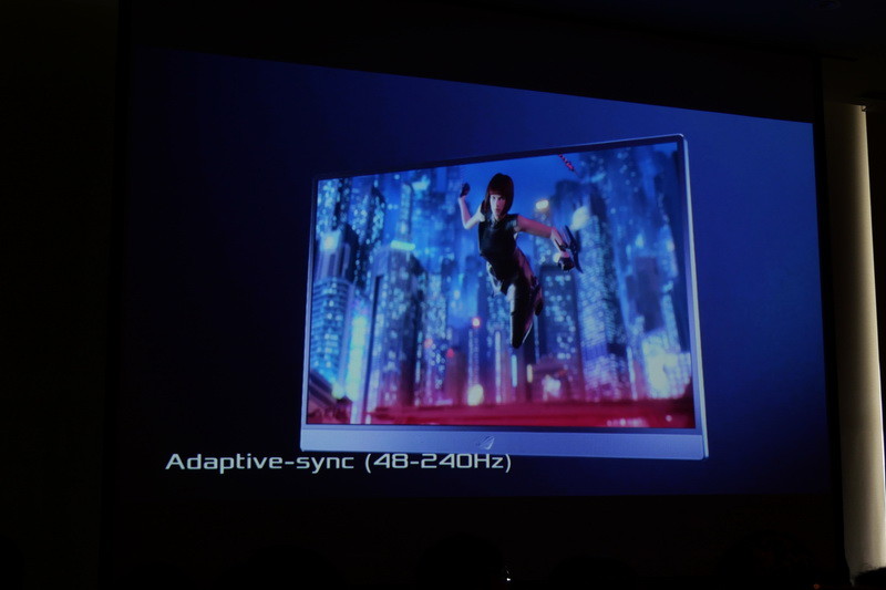 VESAの映像同期技術「Adaptive-Sync」をサポートし、48～240Hzの間で同期が可能
