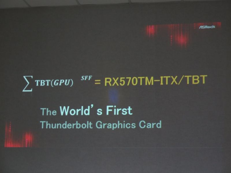 世界初のThunderbolt 3/Thin Mini-ITXビデオカード