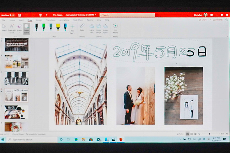 Windows Inkのデモ。アジア言語の認識に対応