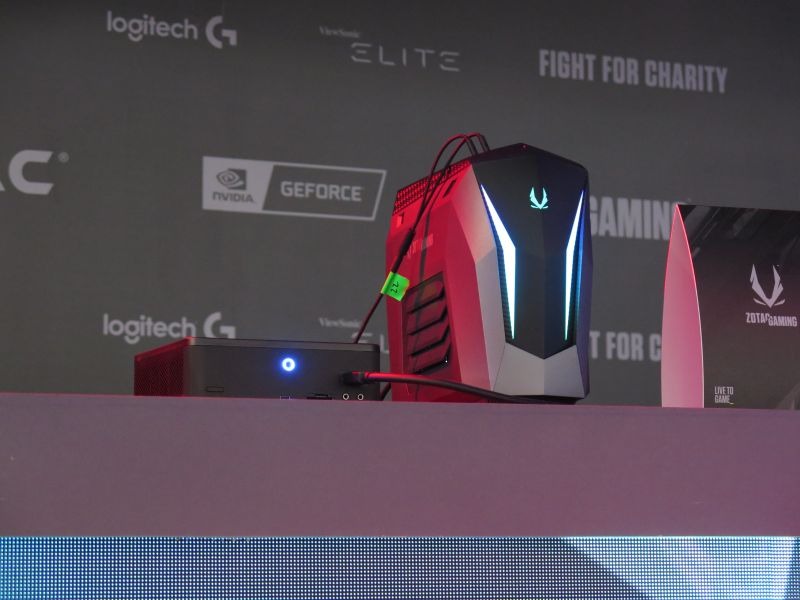 ZBOX Mは実際のゲーム大会の配信機材として使われている