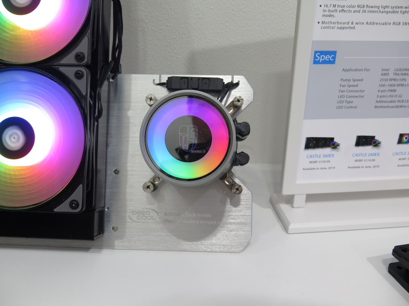CASTLE 360RGB V2の水冷ヘッド