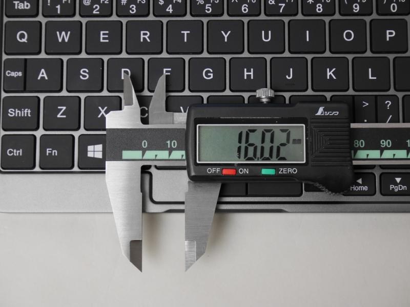 キーピッチは16mm