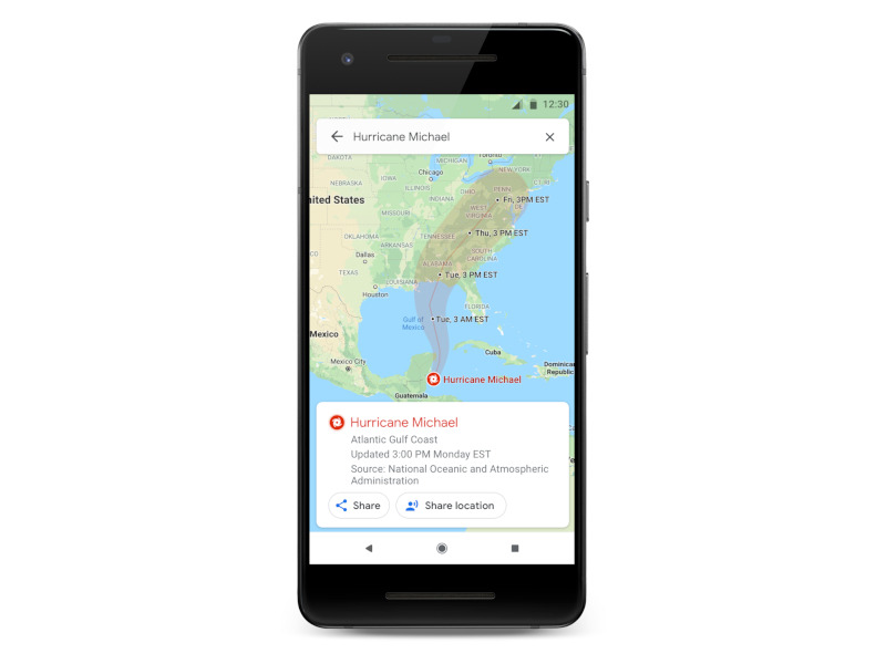 ハリケーン接近時