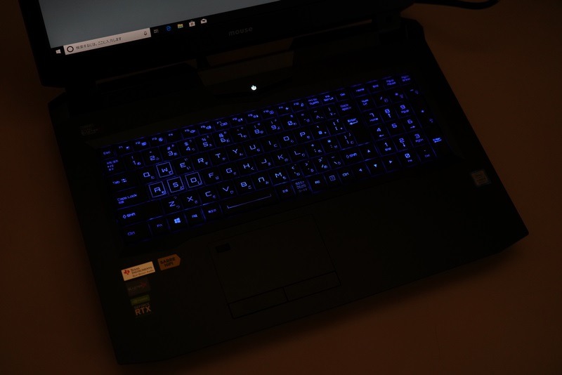 5段階で調整できるキーボードバックライトを内蔵。ただし色は変更できない