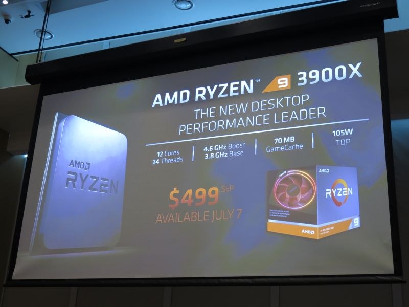 Ryzen 9 3900Xは499ドル