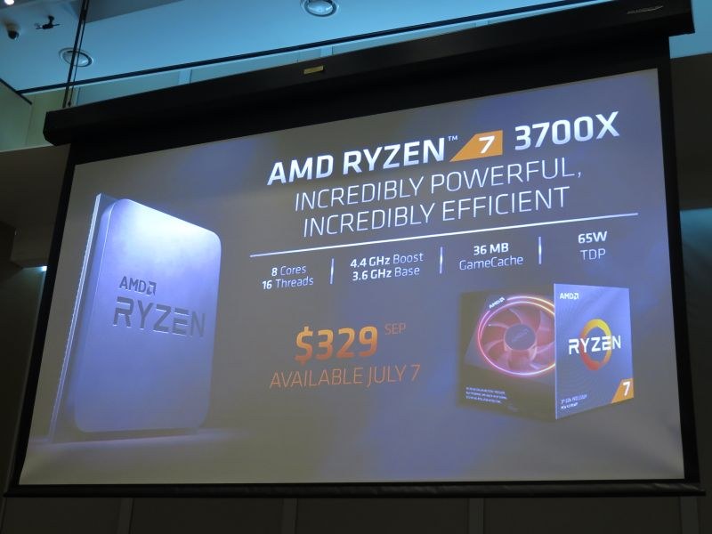 8コア/16スレッドのRyzen 7 3700X