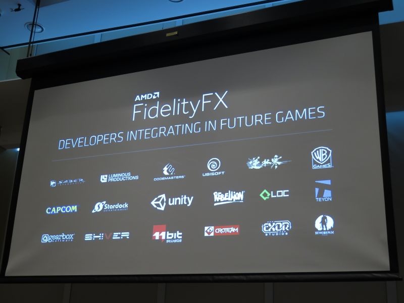 FidelityFXはさまざまなゲームエンジンやタイトルに採用されている