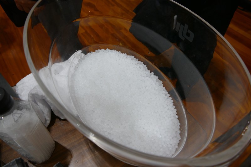 水を4時間程度吸わせたあとで用いる