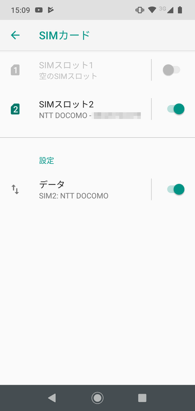 SIMカード/SIMスロット2