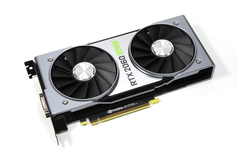 GeForce RTX 2060 SUPERのリファレンスボード。占有スロット数は2