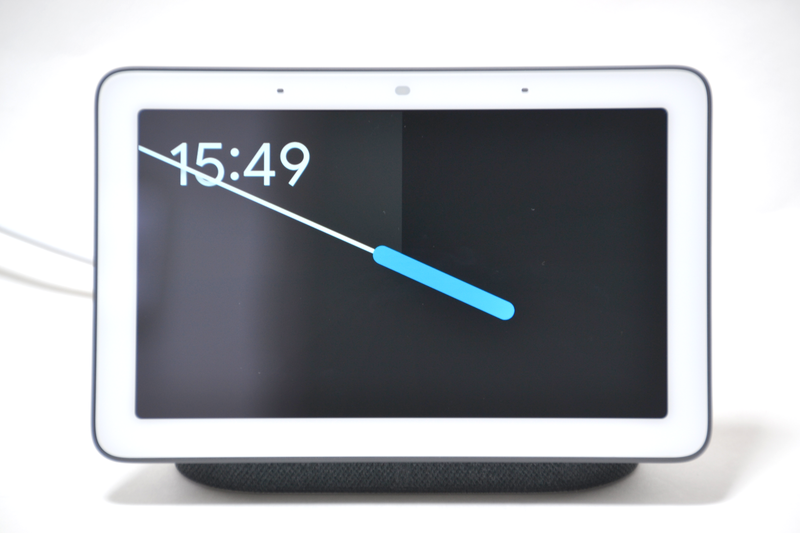 画面に時計を表示できる