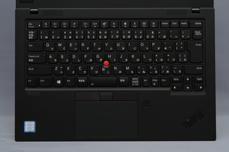 従来モデル同様の扱いやすいアイソレーションタイプのキーボードを搭載