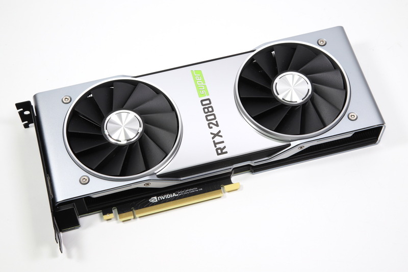 GeForce RTX 2080 SUPERのリファレンスボード。占有スロット数は2