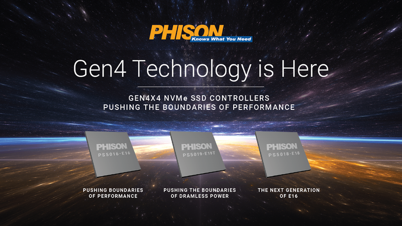 PhisonのPCIe Gen4対応SSDコントローラ群