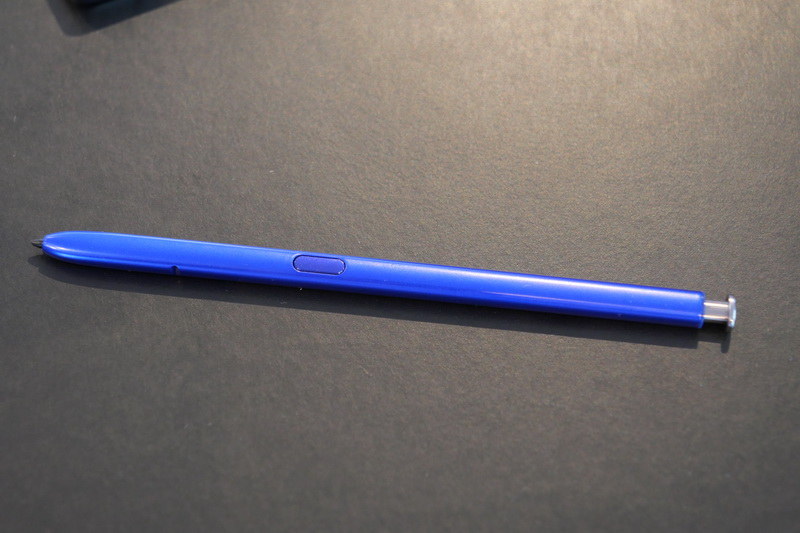 Galaxy Note 10+のS Pen。基本性能は従来同様で4,096段階の筆圧検知に対応する。