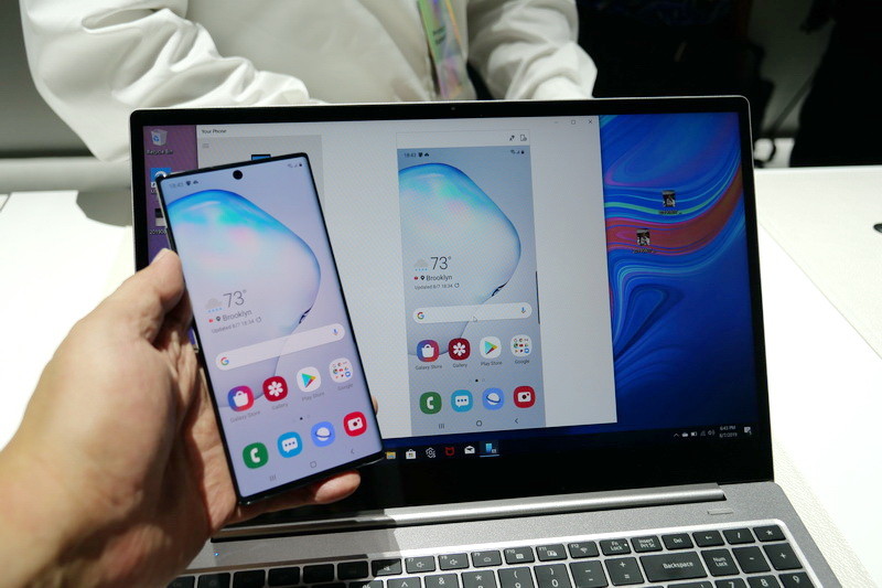 Microsoftの「Your Phone」は、Galaxy Note 10/10+向けに機能強化される