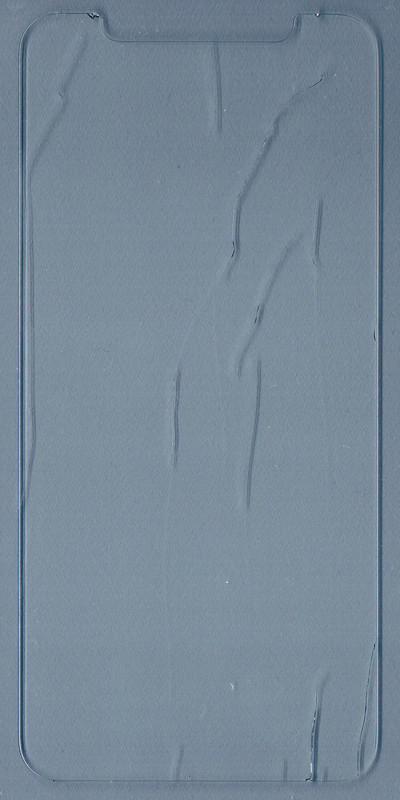 小傷が全体に分布している。また下のエッジ部分の割れは、破片こぼれはないものの、エッジスワイプをすると指先が引っ掛かるため、継続して使うにはやや難がある。<BR>評価：★★☆☆☆