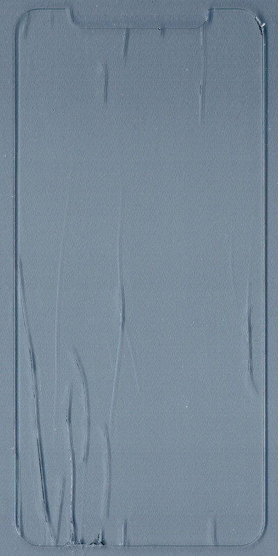 下のエッジ部分に割れを伴う傷があり、エッジスワイプ時に指に引っ掛かるのはもちろん破片が容易にこぼれる状態で、継続利用は難しい。<BR>評価：★☆☆☆☆