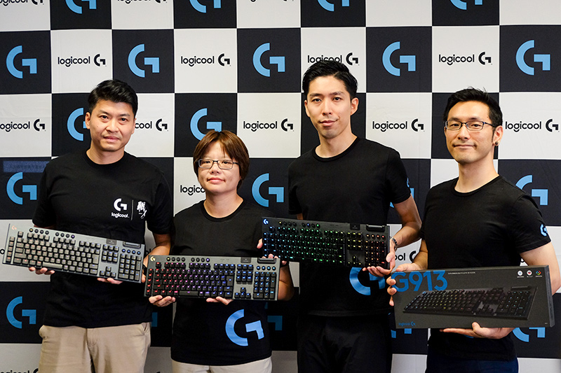 左から米Logitech Logitech Gシニアプロジェクトマネージャー アラン・ルー氏、同社プロダクトマネージャー ケイト・ウー氏、ロジクールGブランドアンバサダー/ゲームキャスター 岸大河氏、株式会社ロジクール ゲーミングクラスターカテゴリーマネージャー 伊達玄四郎氏
