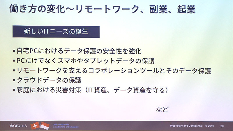 新たなニーズの登場