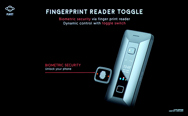 指紋センサー兼用ボタン