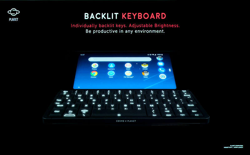 バックライトキーボード