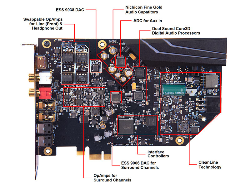 AE-9の基板。Clean Line Technologyと書かれた部分が、新設計の独立電源部