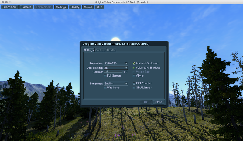 「Unigine Valley」は1,270×720ドット時のフレームレートを計測した